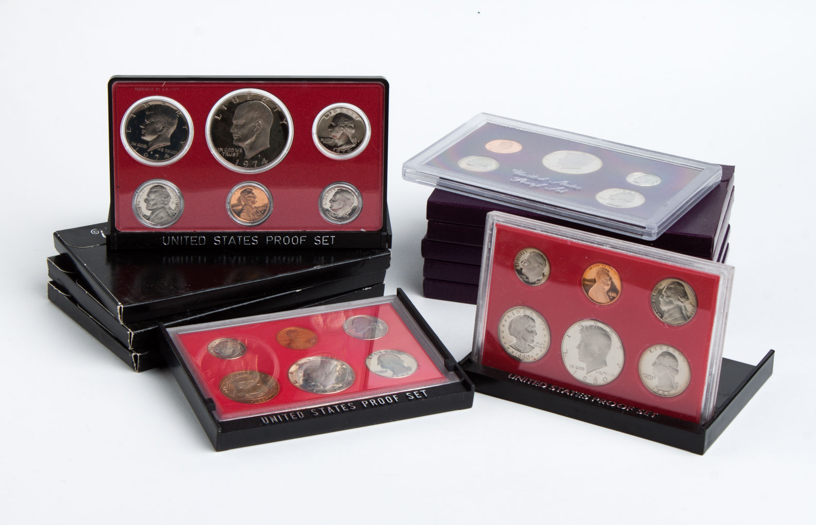 Appraisal: Fifty-seven U S Proof Sets - all in original packaging