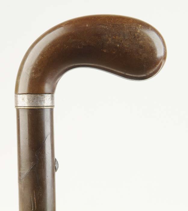 Appraisal: RARE REMINGTON PERCUSSION CANE GUN Cal SN - rnd bbl