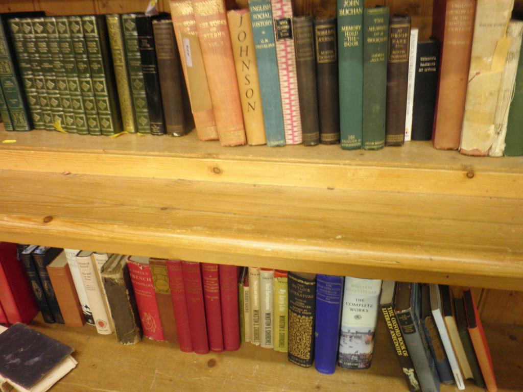 Appraisal: Two shelves of miscellaneous books including history some works by