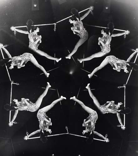 Appraisal: WEEGEE - Acrobats distortion Silver print x inches x cm