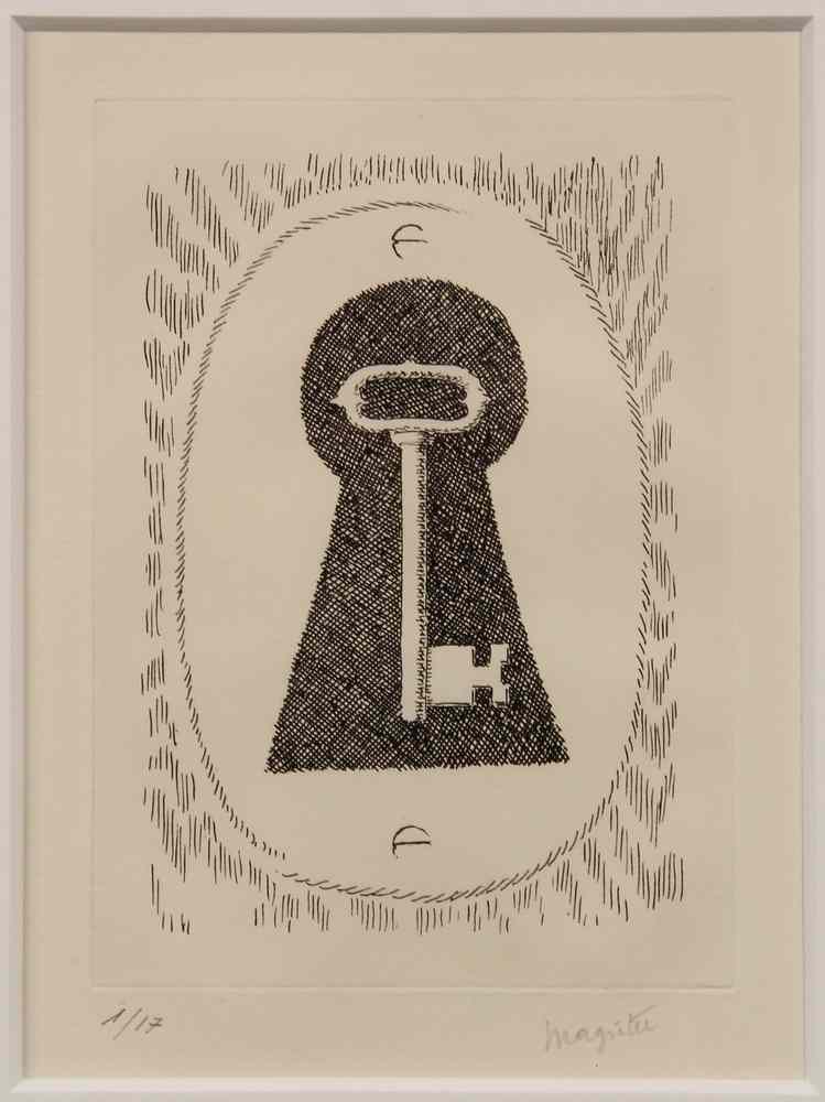 Appraisal: ETCHING - 'Le Sourire de Diable' by Rene Magritte Belgian