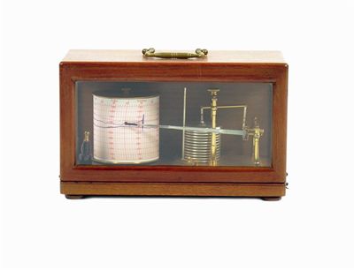 Appraisal: A mahogany cased barograph by Short Mason the eleven tier