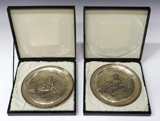 Appraisal: lot of George Washington Mint limited edition sterling silver plates