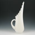 Appraisal: Fenton hobnail milk glass handled ewer Unmarked Mint tall