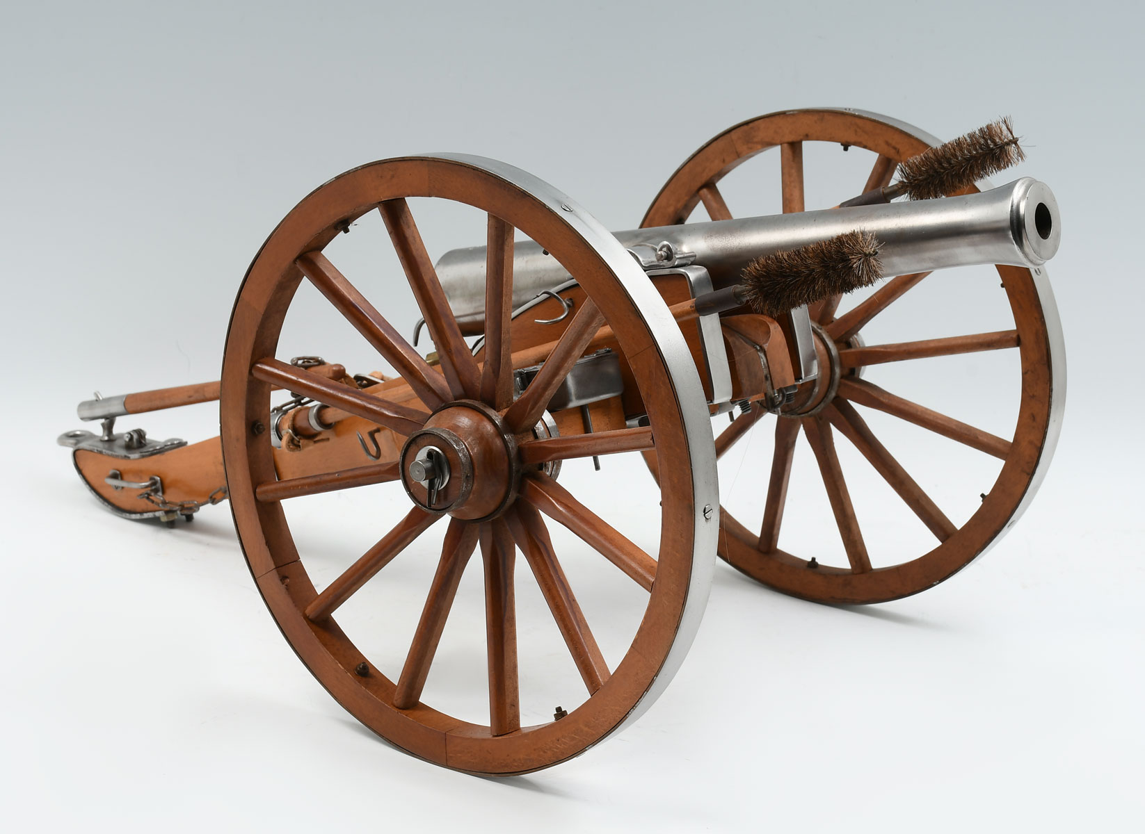 Appraisal: SPANISH BLACK POWDER MODEL CANNON Barrell '' marked Spain Napoleon