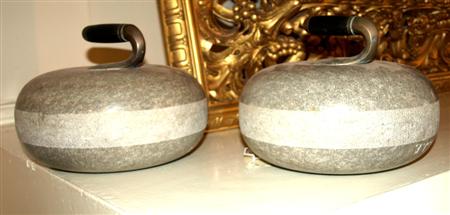 Appraisal: TWO PAIRS OF CURLING STONES LATE TH EARLY TH CENTURY