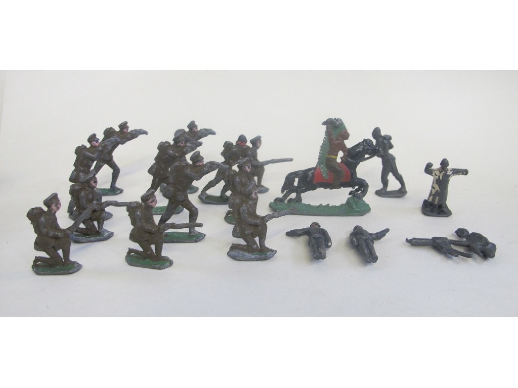 Appraisal: Lot comprising assorted lead toy figures