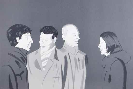 Appraisal: Alex Katz b Unfamiliar Image silkscreen printed in colours signed