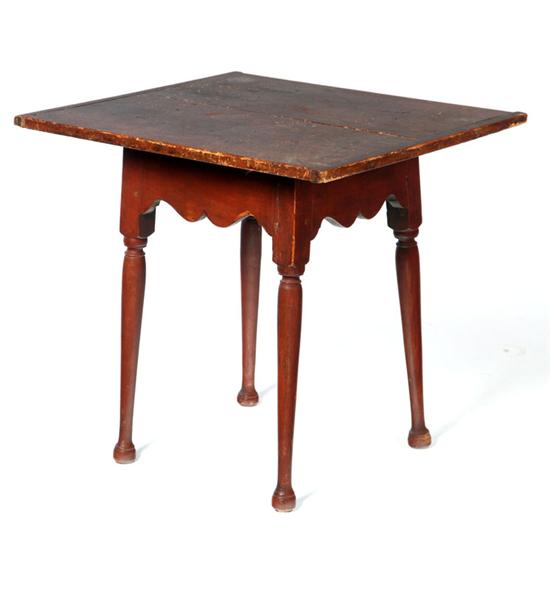 Appraisal: TAVERN TABLE American late th-early th century maple and pine