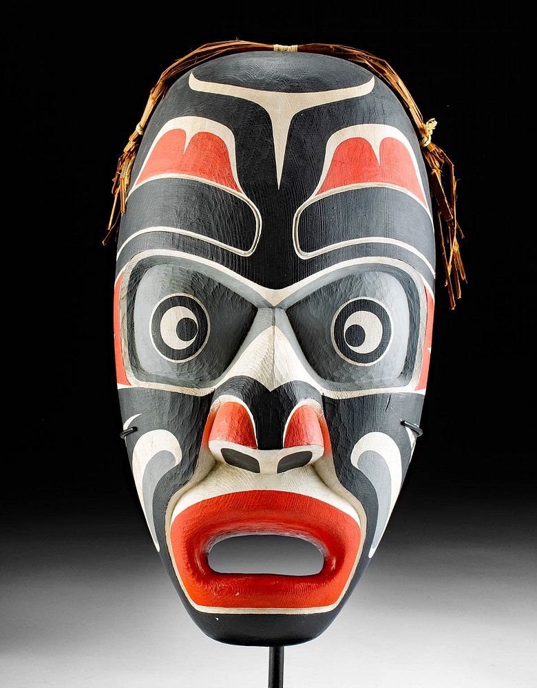 Appraisal: Kwakiutl Mask Rattle by Tony Hunt Jr Tony Hunt Jr