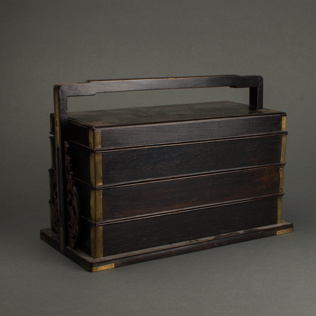 Appraisal: JAPANESE STACKING BOX AND ONE WRITING BOX Japanese stacking box