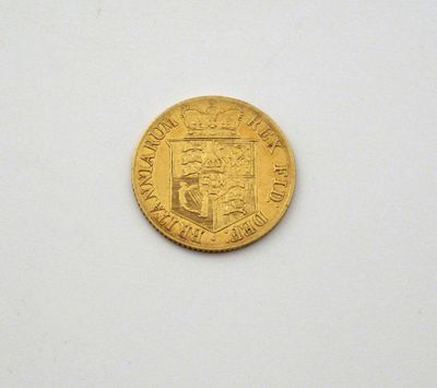 Appraisal: George III gold Half-Sovereign S Possibly once mounted obv good