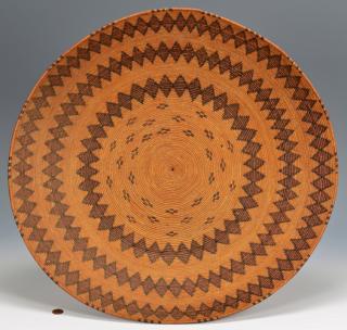 Appraisal: Native American Yokuts Rattlesnake Serving Tray Very large Native American