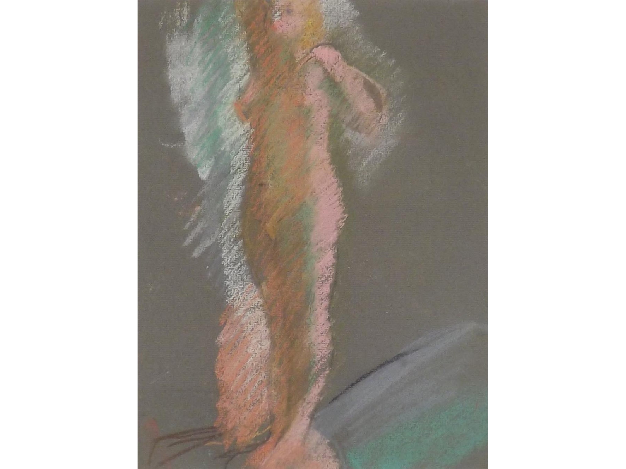 Appraisal: Rose Hilton b - standing nude signed work in pastel