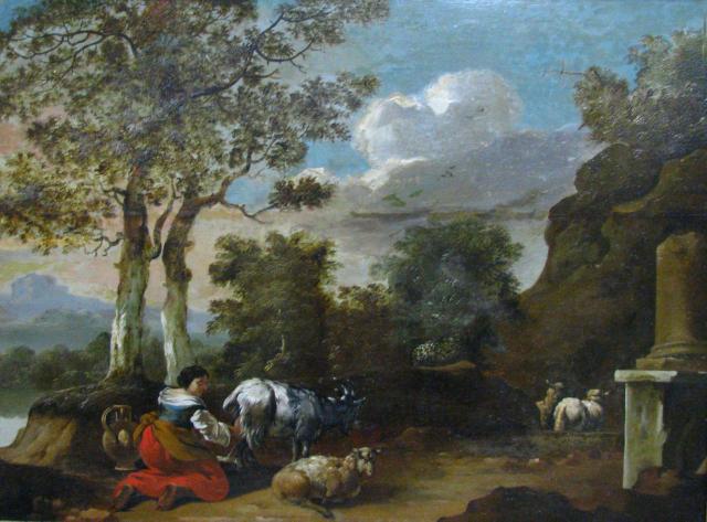 Appraisal: Manner of Pieter Van Bloemen Antwerp - x oil on