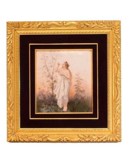 Appraisal: A Berlin K P M porcelain plaque late th century