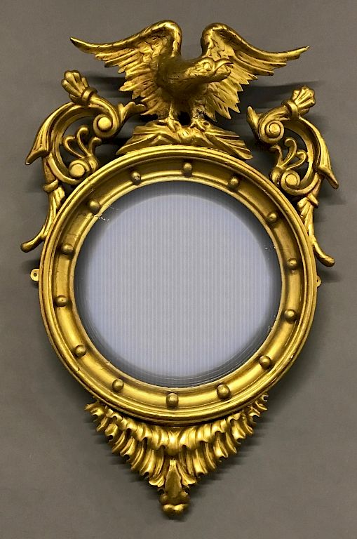 Appraisal: Girondole Carved Gilt Mirror Girondole carved gilt mirror th c