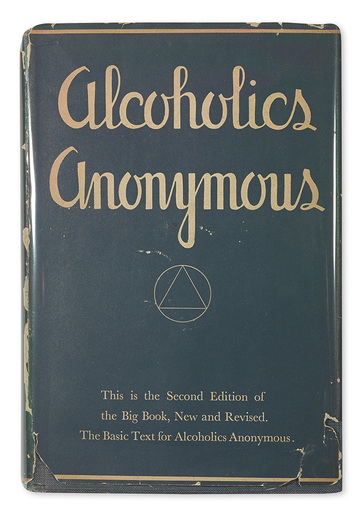 Appraisal: SIGNED SECOND EDITION OF THE AA BIG BOOK ALCOHOLICS ANONYMOUS