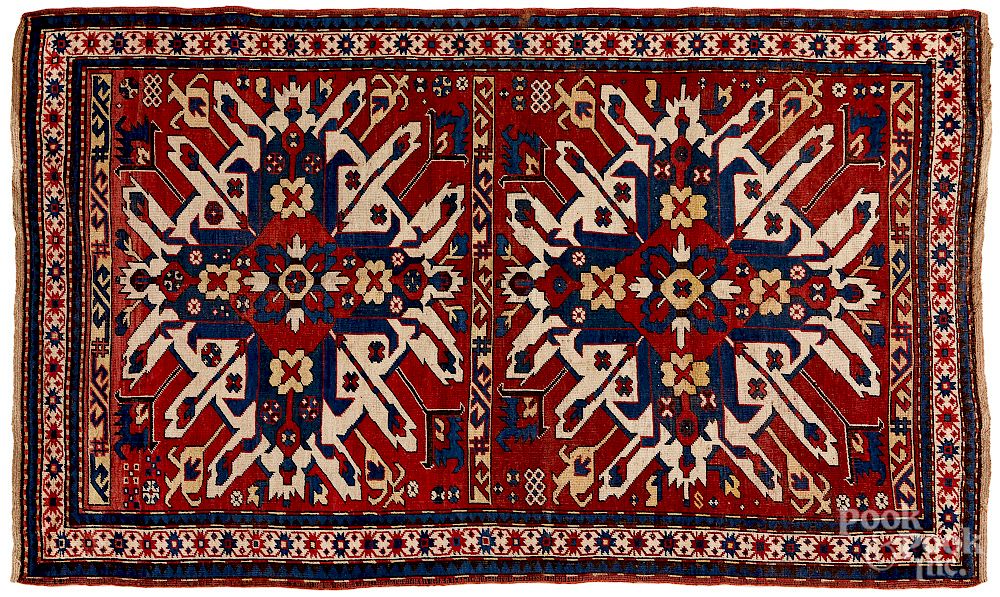 Appraisal: Eagle Kazak carpet ca Exclusive on Bidsquare Eagle Kazak carpet