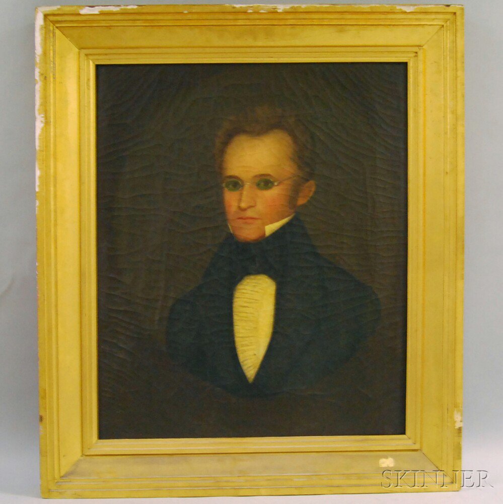 Appraisal: American School th Century Portrait of Henry Cranston Unsigned the