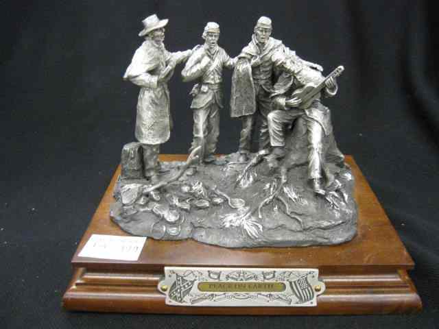 Appraisal: Chilmark Pewter Figurine ''Peace on Earth'' confederate camp at Christmas