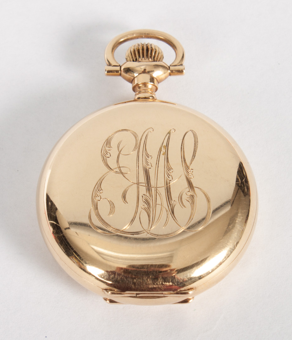 Appraisal: Elgin K gold hunting-case pocket watch movement marked Elgin Nat'l