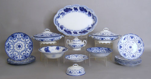 Appraisal: Large group of Beaufort flow blue china