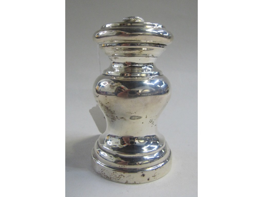 Appraisal: Silver pepper mill Birmingham