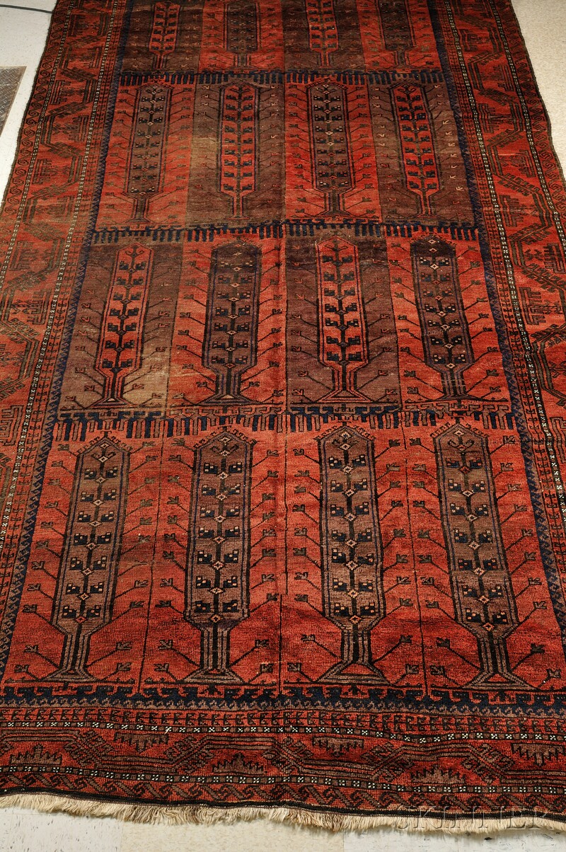 Appraisal: Baluch Main Carpet Northeast Persia late th century small areas