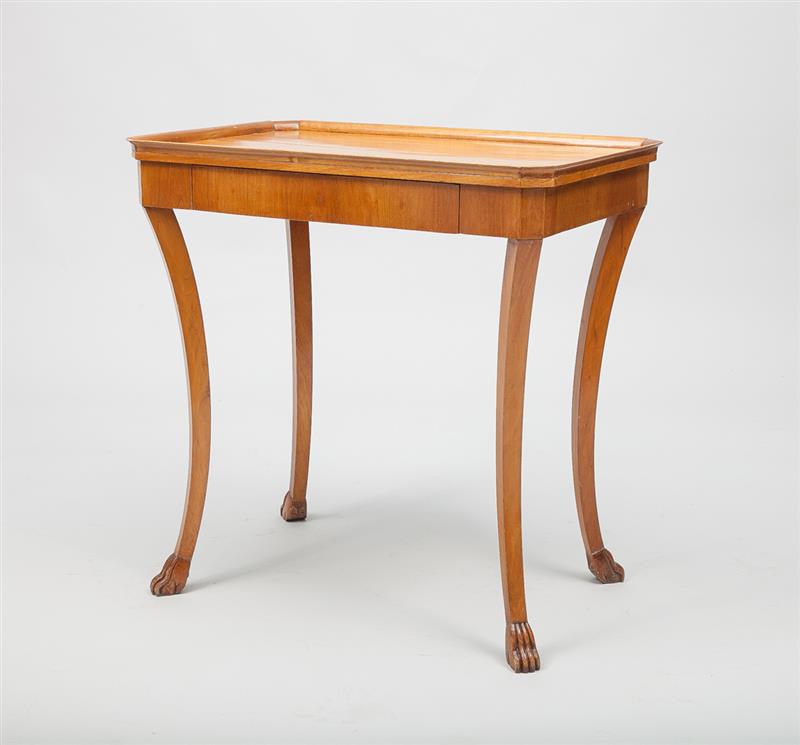 Appraisal: Biedermeier Style Birch Side Table x x in Estimate -