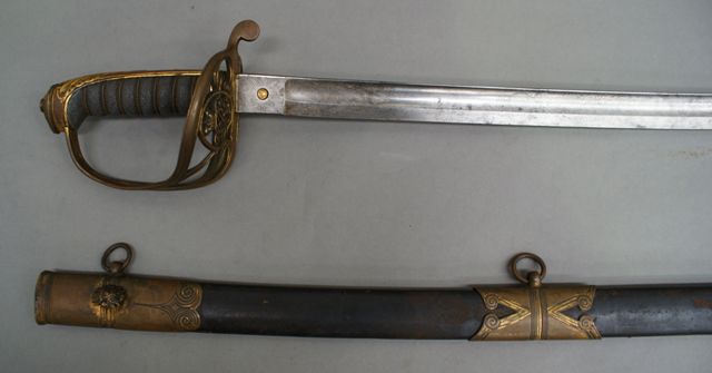 Appraisal: A British Infantry Officer's sword Patent inch slightly curved etched