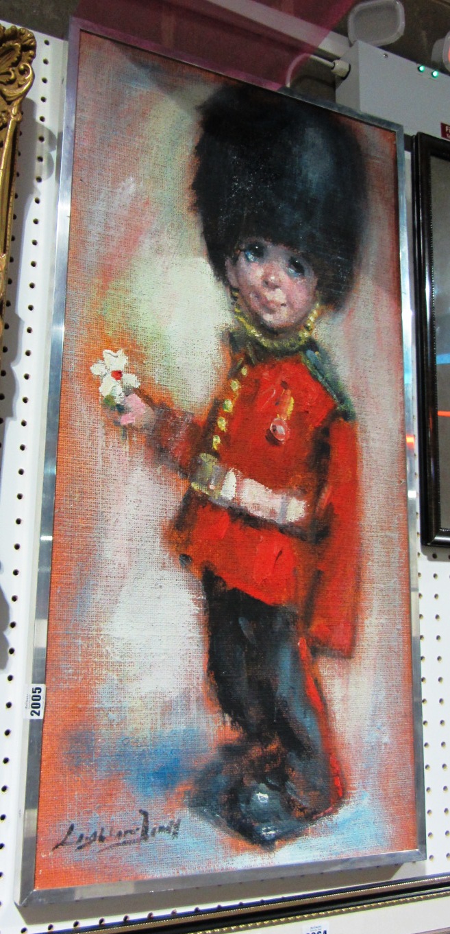 Appraisal: Barry Leighton Jones Soldier Boy oil on board