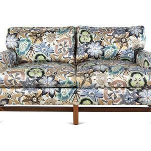 Appraisal: A Custom Two-Seat Sofa with Missoni Passiflora Upholstery Height x