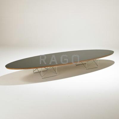 Appraisal: CHARLES AND RAY EAMES HERMAN MILLER Surfboard coffee table ETR