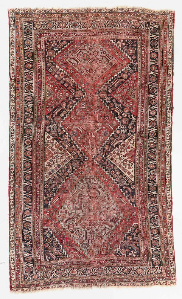 Appraisal: Antique Gashgai Rug Persia ' '' x ' '' Antique