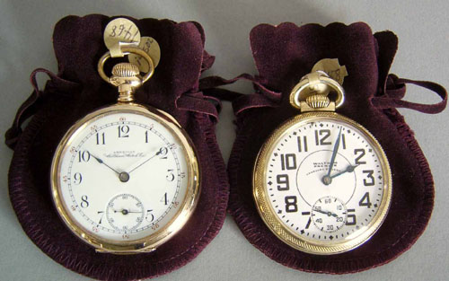 Appraisal: Waltham premier Vanguard -jewel K gold filled pocket watch together