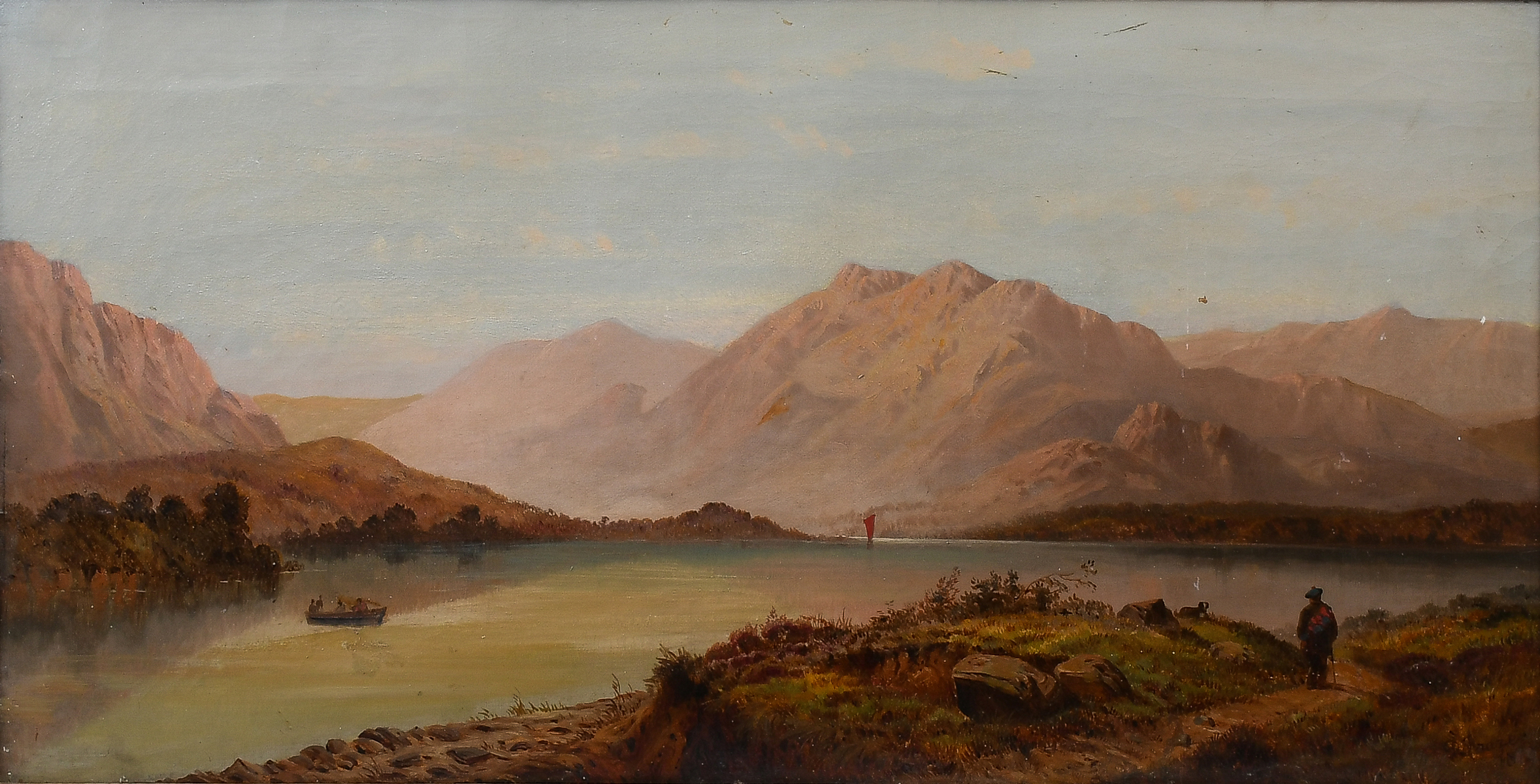 Appraisal: TH CENTURY SCOTTISH PAINTING OF LOCH VENACHAR Oil Canvas ''