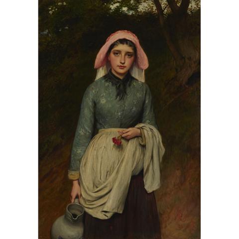 Appraisal: Charles Sillem Lidderdale - GOING TO THE SPRING Oil on