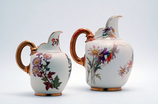 Appraisal: Two circa Royal Worcester pitchers both marked Rd No and