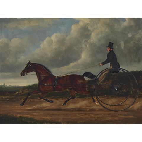 Appraisal: John Frederick Herring the Elder - HORSE DRAWN CARRIAGE RIDE