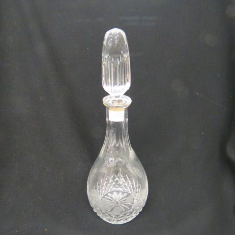 Appraisal: Cut Crystal Decanter floral diamond design tall