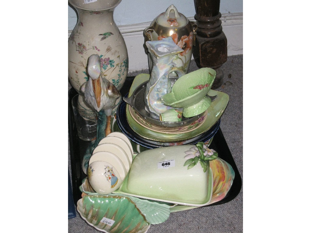 Appraisal: Tray lot of assorted ceramics to include Beswick Carlton Ware