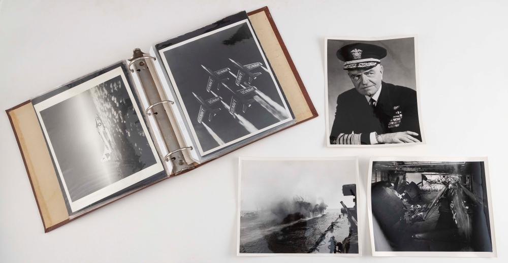 Appraisal: SCRAPBOOK PERTAINING TO WORLD WAR II NAVY FLEET ADMIRAL WILLIAM