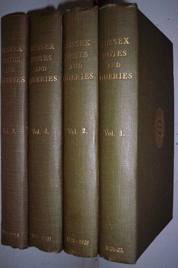 Appraisal: Sussex Archaeological Society Sussex Notes and Queries - four volumes