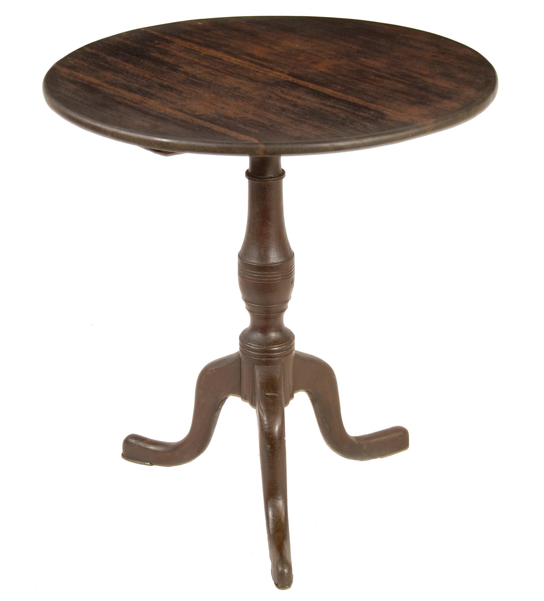 Appraisal: A th century oak tripod table