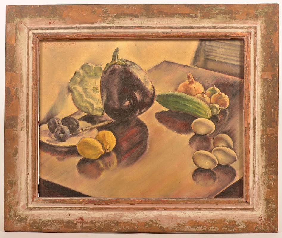 Appraisal: Miriam Tindall Smith Still Life Painting th Century Oil on