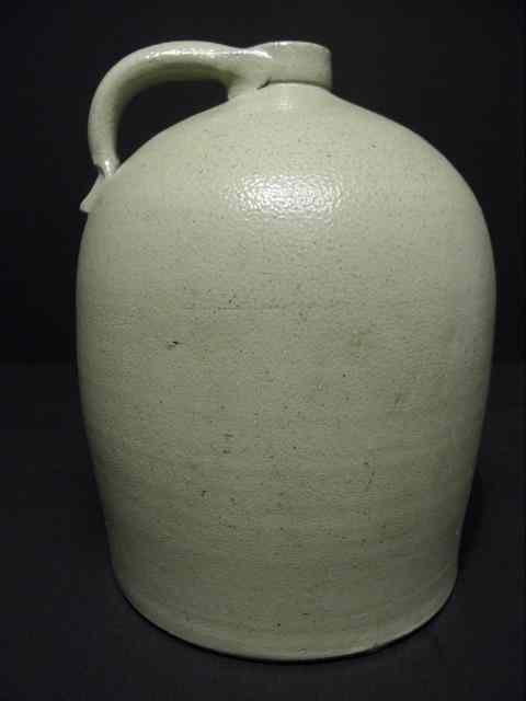 Appraisal: Early large handled ovoid stoneware jug Marked on side in