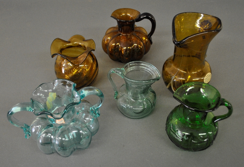 Appraisal: - Four pieces of South Jersey glass tallest h together