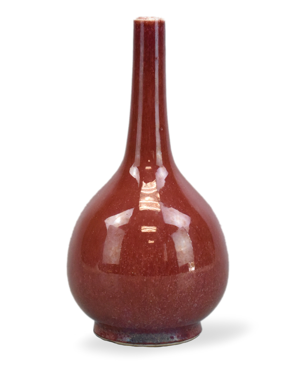 Appraisal: A Chinese red flambe glazed vase dating from the th