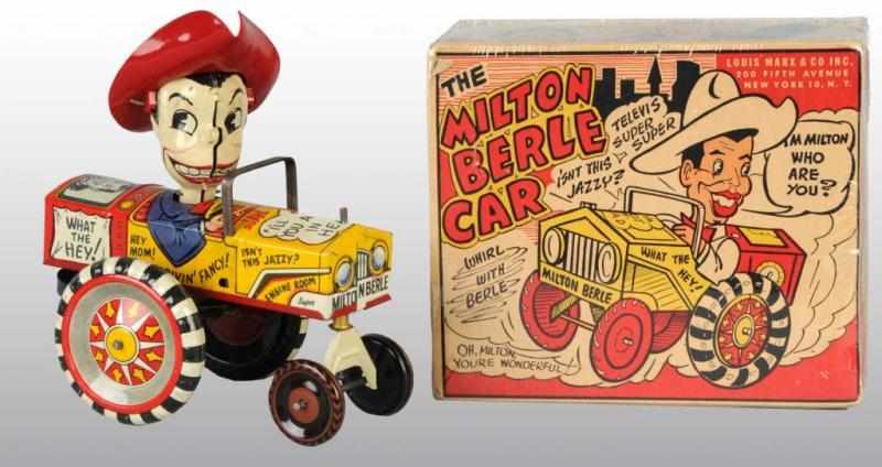 Appraisal: Tin Marx Milton Berle Car Wind-Up Toy Description American Working